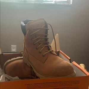 Timberland PRO Brown and Yellow Boots